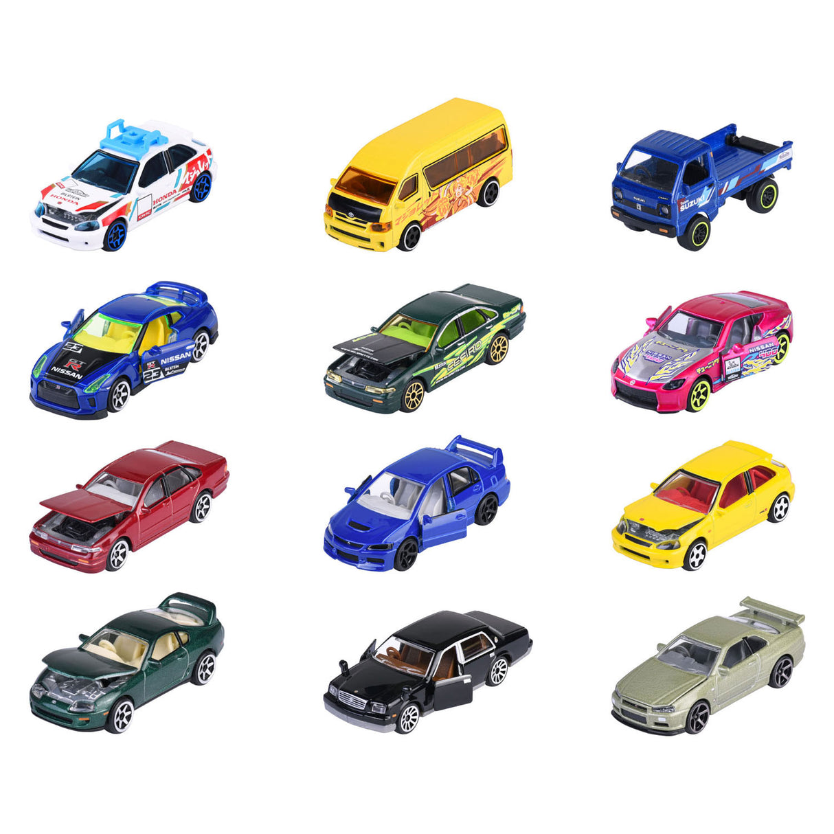 Majorette Japan Series Die Cast Cars Bonus Pack, 5: a.