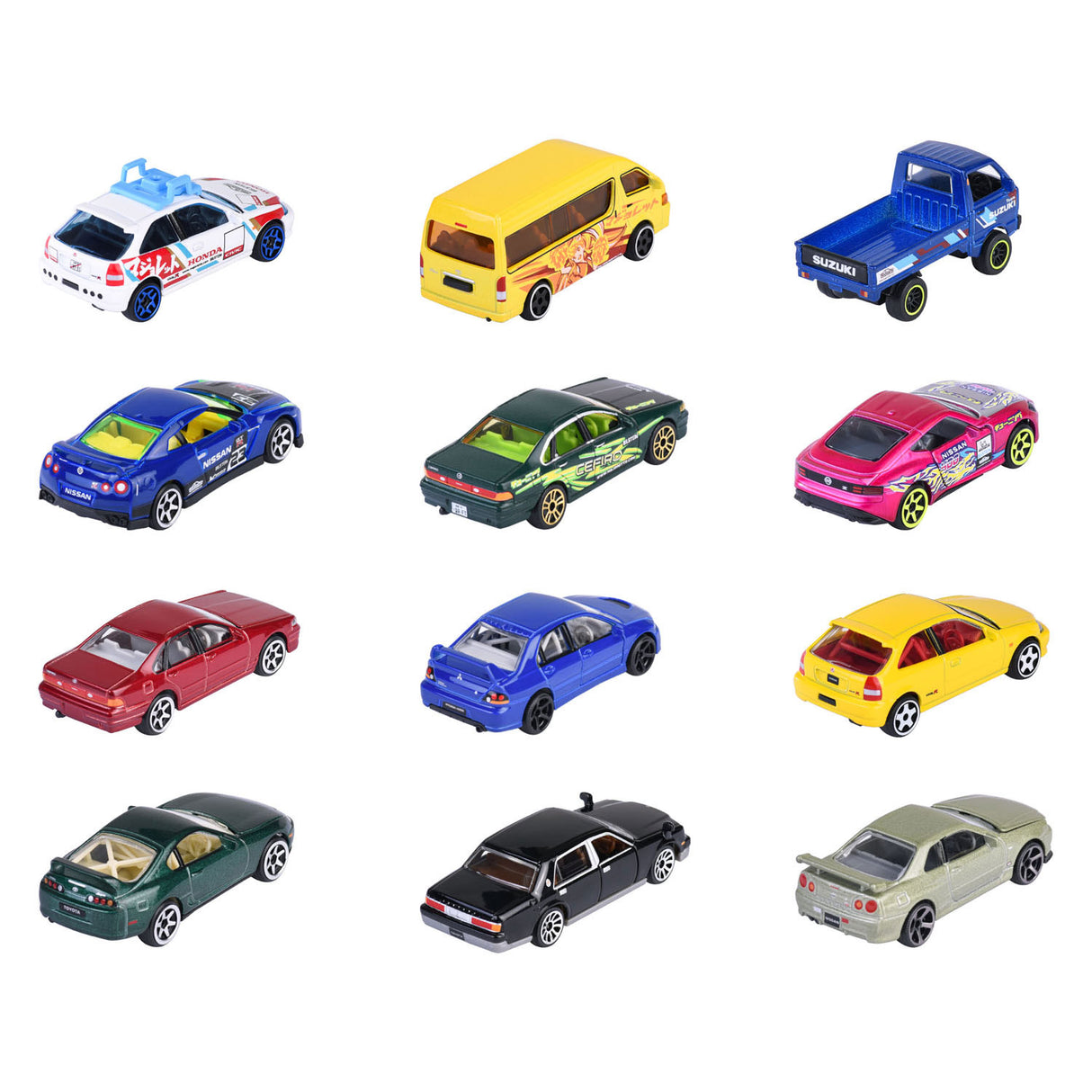 Majorette Japan Series Die Cast Cars Bonus Pack, 5st.