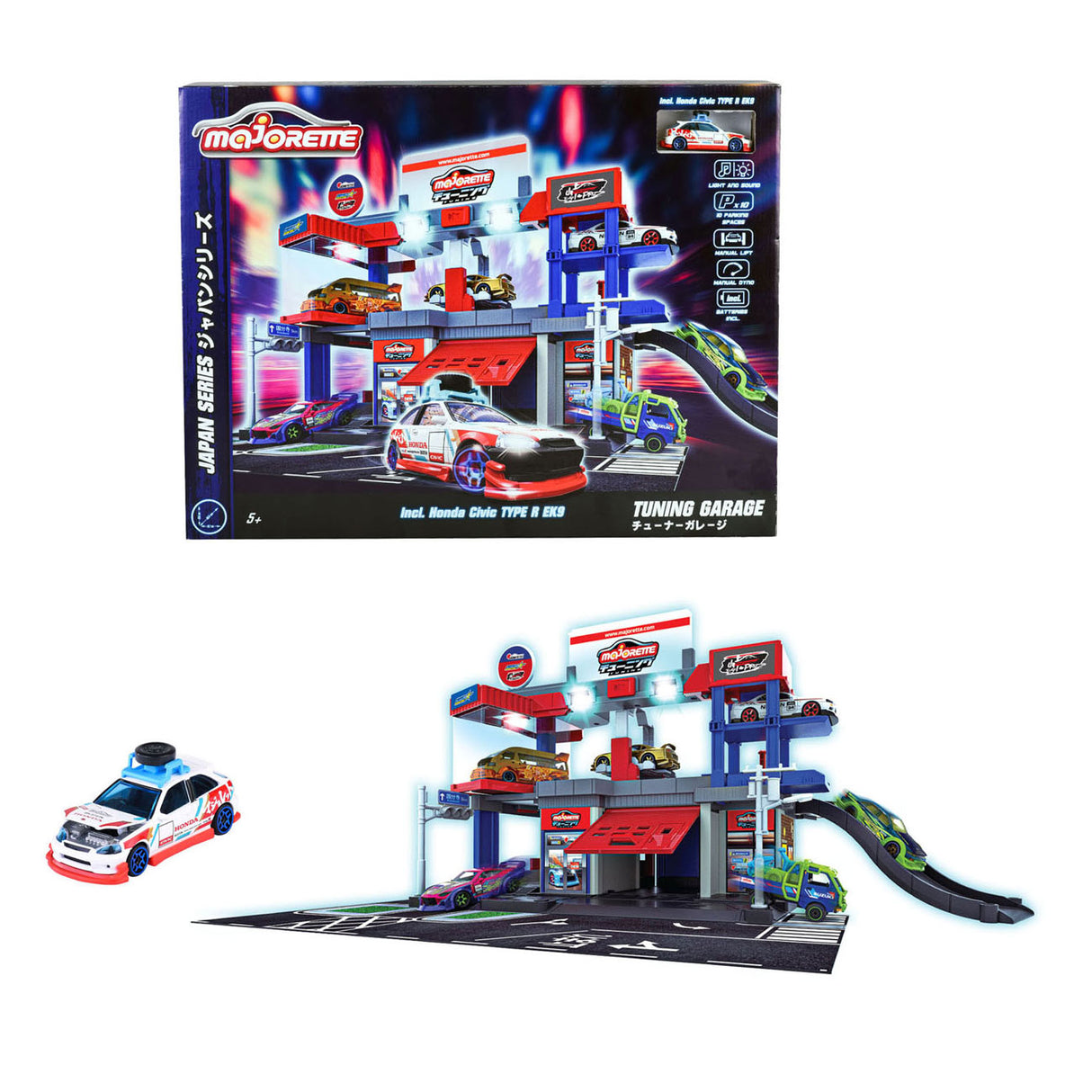 Majorette Japan Series Tuning Garage Play Set