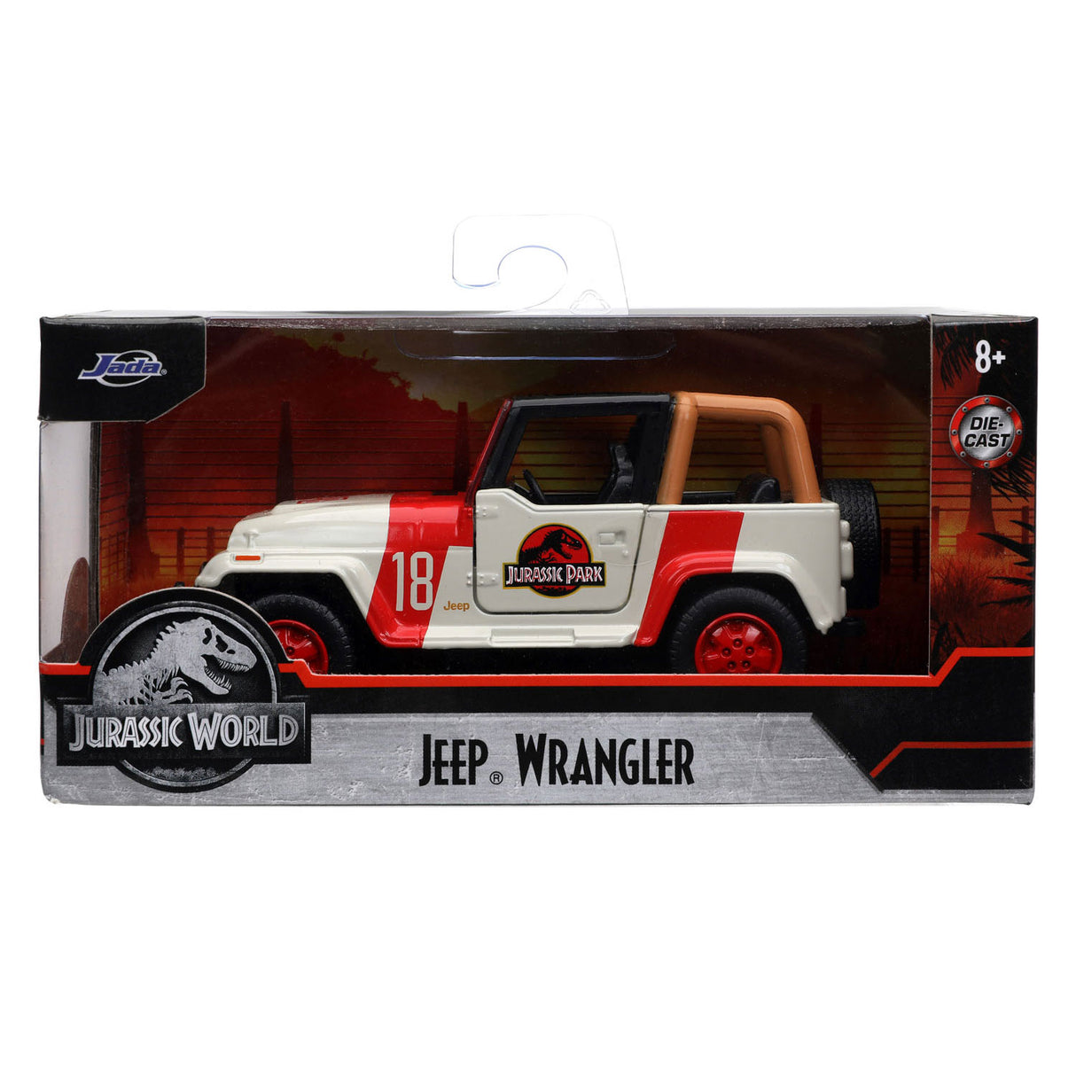 Jada toys jada die-cast jurassic world jeep wrangler 1:32