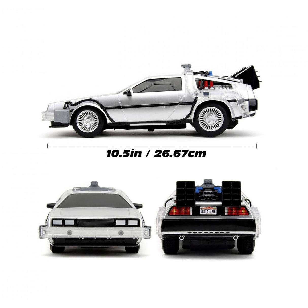 Jada Toys JADA Steerable Auto Back To The Future RC Time Machine 1:16