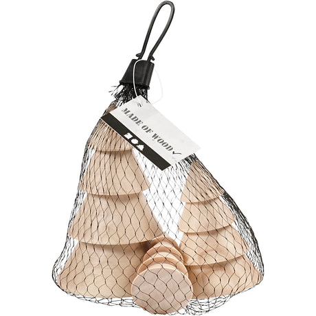 Creativ company Sapins de Noël en bois, h : 5+7,5+10 cm, d 3,5+5,4+6,7 cm, 3 pièces 1 boîte