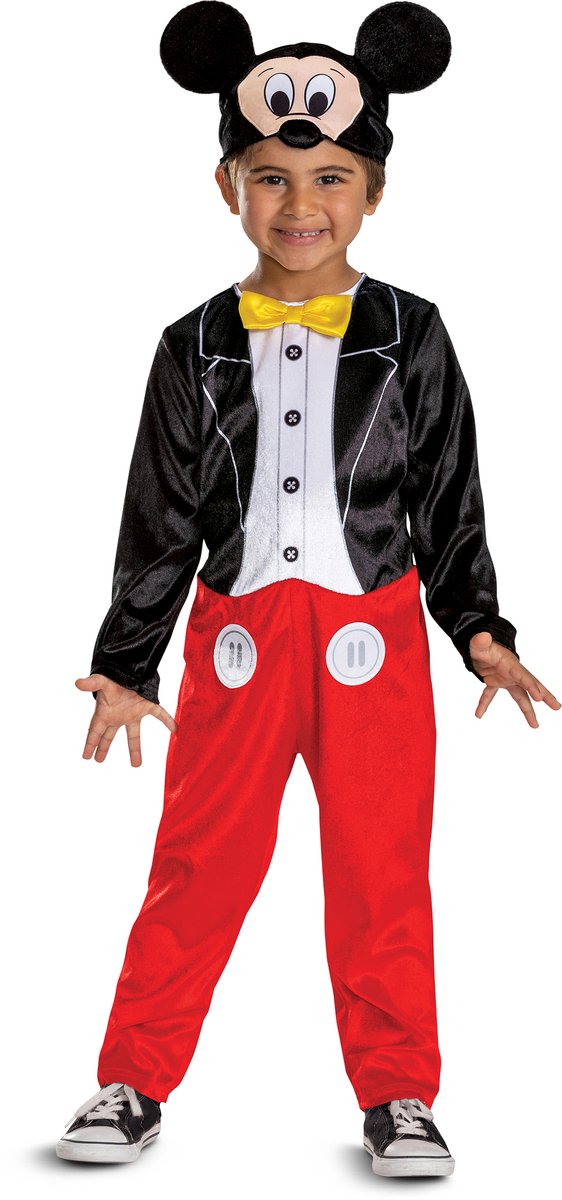 Déguisement Disney Mickey Classic pour enfant taille S (5-6 ans)