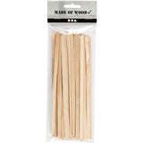 Société créative https : www.ccobby.nl bâtons de popsicle-l-19-cm-b-6-mm-natural-30-piece-1-box