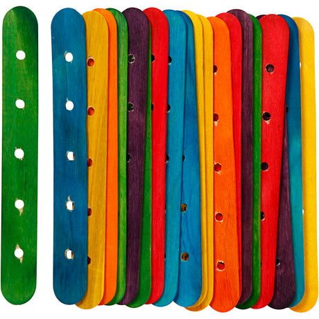 Société créative https : www.ccobby.nl bâtons de construction-l-15-cm-b-1-8-cm-taille du trou-4-mm-diverse-colours-20-div-1-box