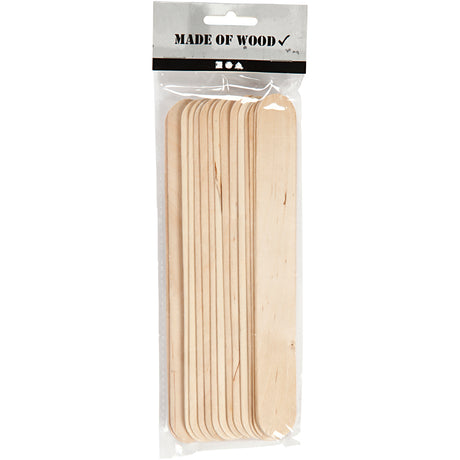 Société créative https : www.ccobby.nl bâtons de popsicle-l-20-cm-w-25-mm-natural-15-piece-1-box