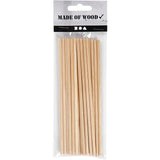 Creativ Company Round Craft Sticks Wood, 20e.