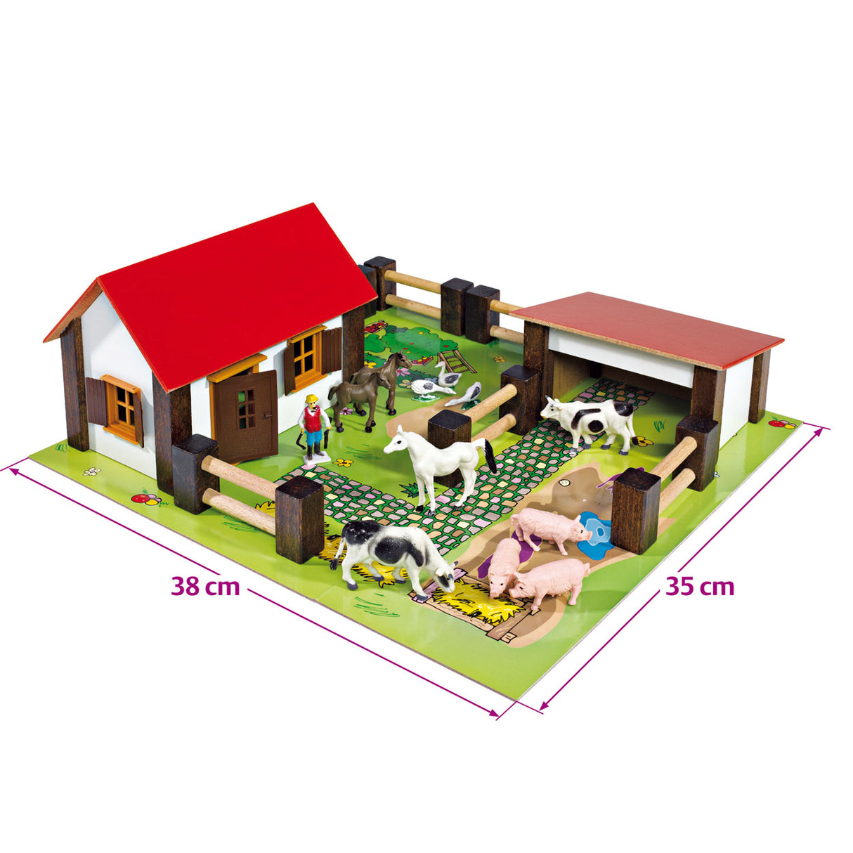 Ferme Eichhorn avec. animaux et accessoires