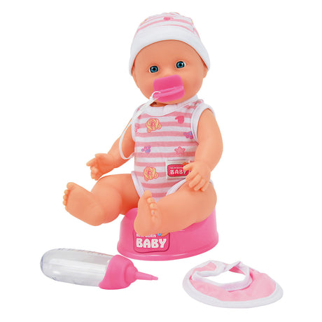 Poupée nouveau-né buvant et faisant pipi simba 30 cm