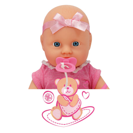 Poupée nouveau-né avec accessoires, 4 pcs.