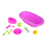 Bain de poupée Simba avec accessoires, jouets de bain pour enfants, y compris un canard en caoutchouc.