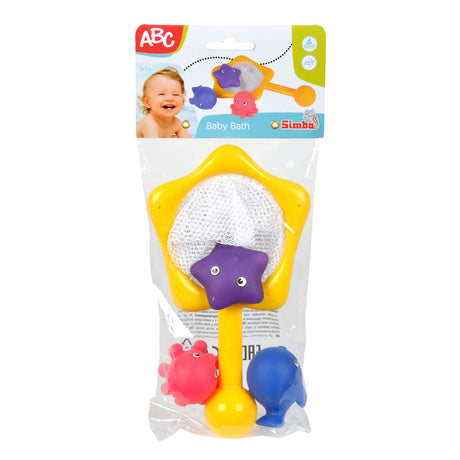 Animaux de bain ABC avec épuisette, 4 pcs.