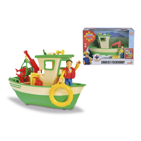 Le bateau de pêche de Sam Charlie, le pompier Simba