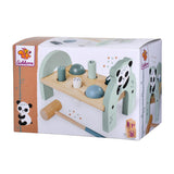 Eichhorn jouet en bois banc marteau panda - jouet éducatif pour enfants.