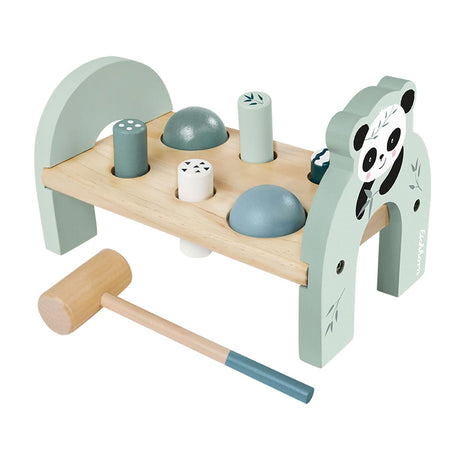 Eichhorn jouet en bois banc marteau panda - jouet éducatif pour enfants.