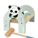 Eichhorn jouet en bois banc marteau panda - jouet éducatif pour enfants.