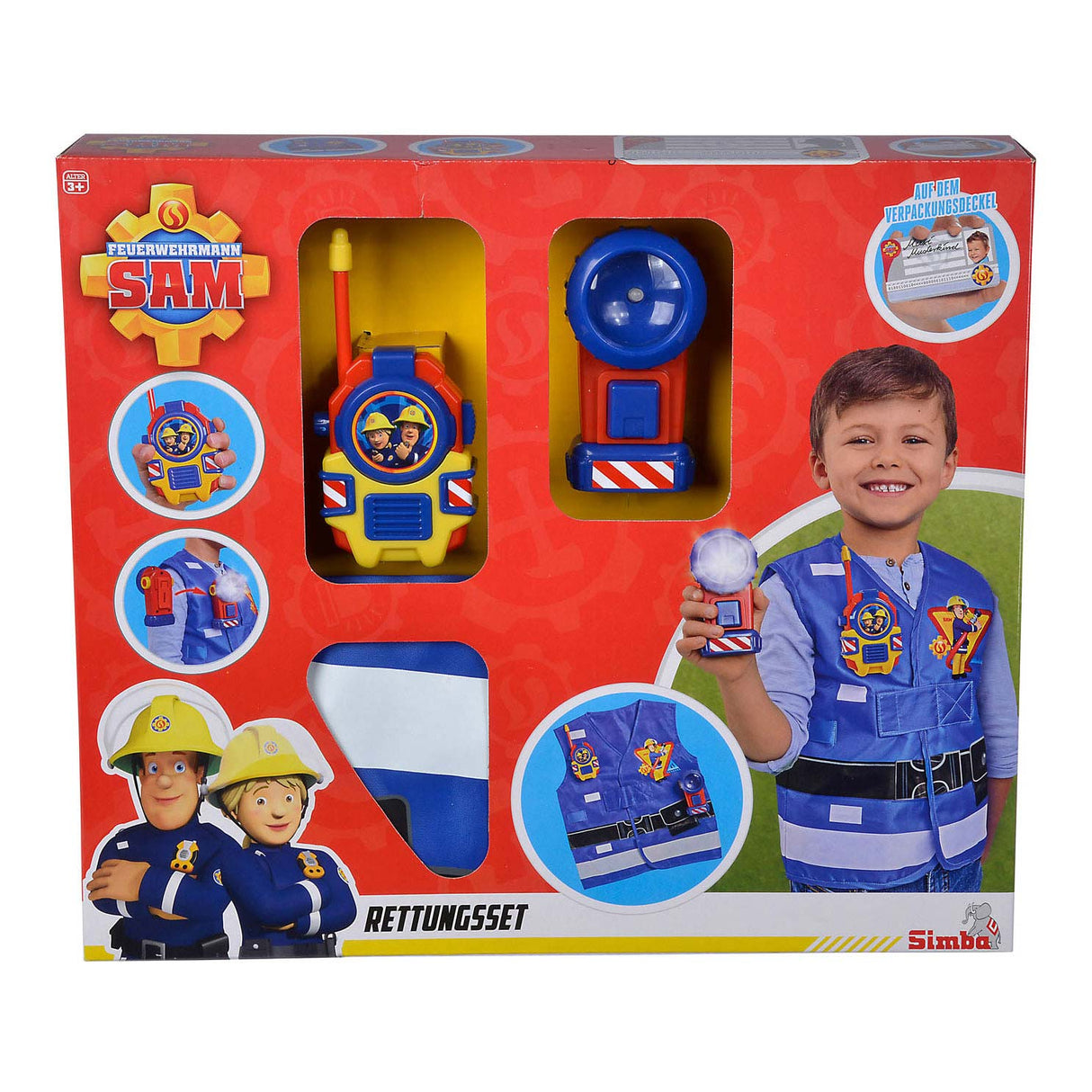 Jouet de sauvetage Sam le pompier Simba - figurine d'action.