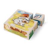 Jouets certifiés FSC de la ferme de puzzle en blocs de bois Eichhorn.