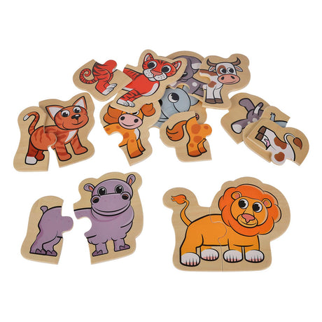 Puzzle animaux en bois Eichhorn, 16 pcs.