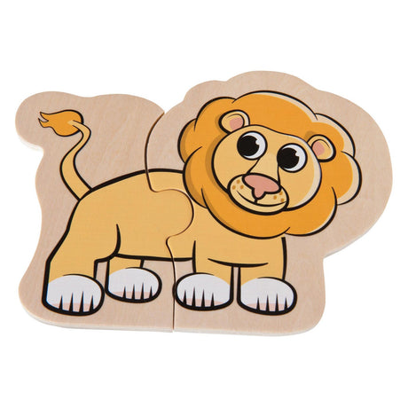 Puzzle animaux en bois Eichhorn, 16 pcs.