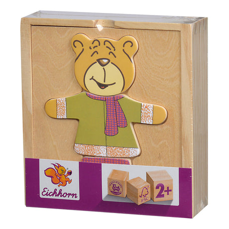 Ours puzzle en bois Eichhorn, 20 pcs.