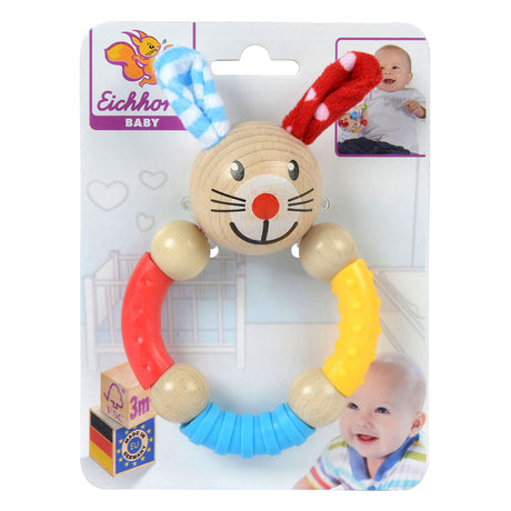 Eichhorn bébé anneau de dentition lapin en bois