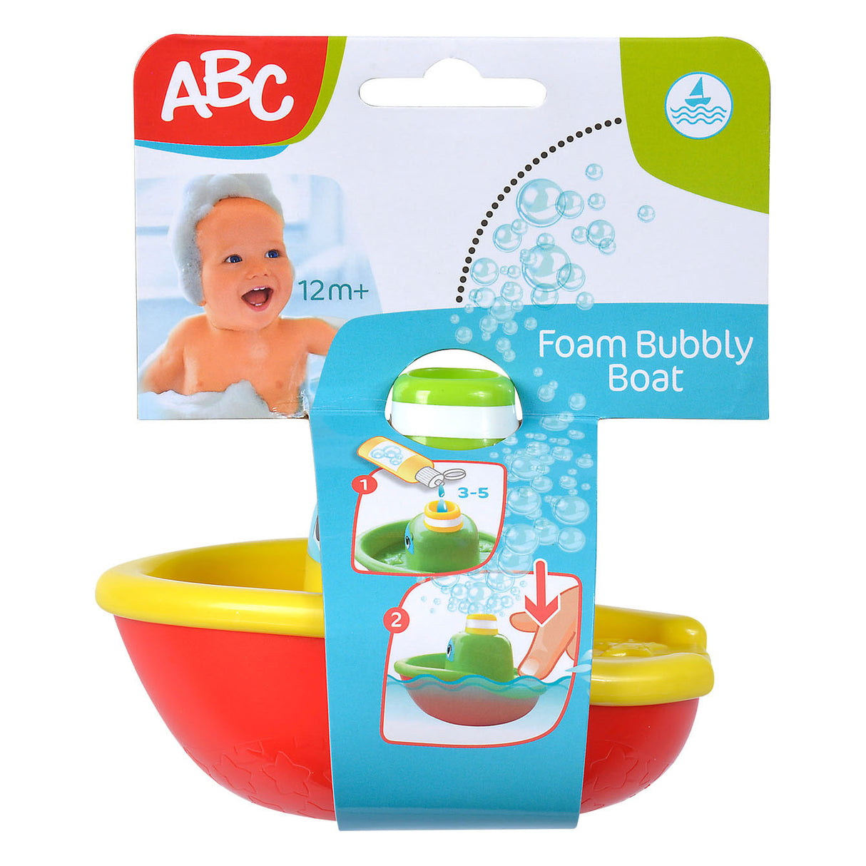 Jouet bateau de bain moussant ABC pour le bain – jouets de bain colorés.