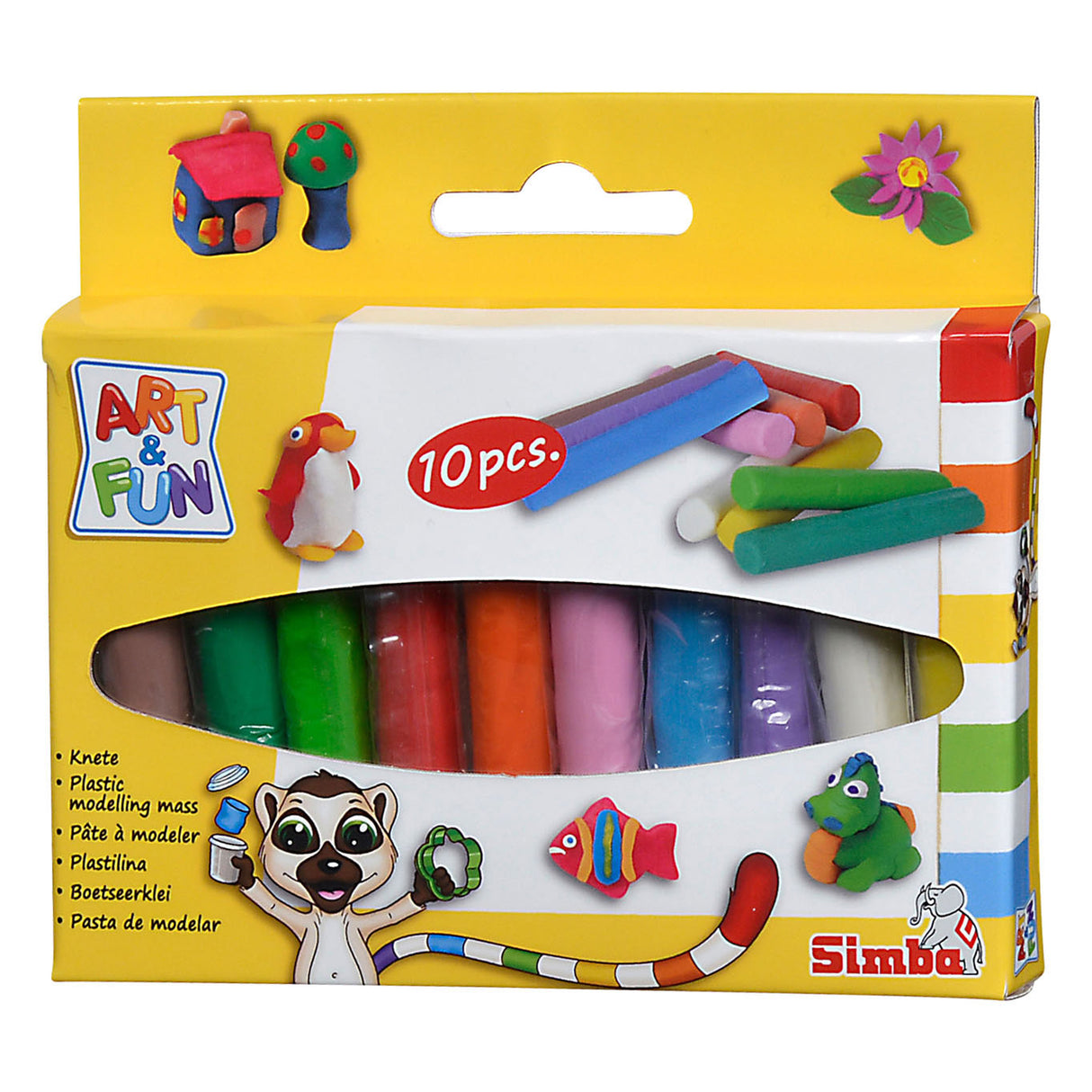 Bâtons d'argile amusants Simba Art, 10 pcs.