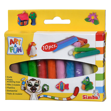 Bâtons d'argile amusants Simba Art, 10 pcs.