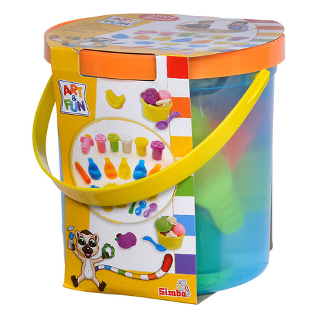 Ensemble d'argile de panier de fruits amusant Simba art - 5 pots en argile