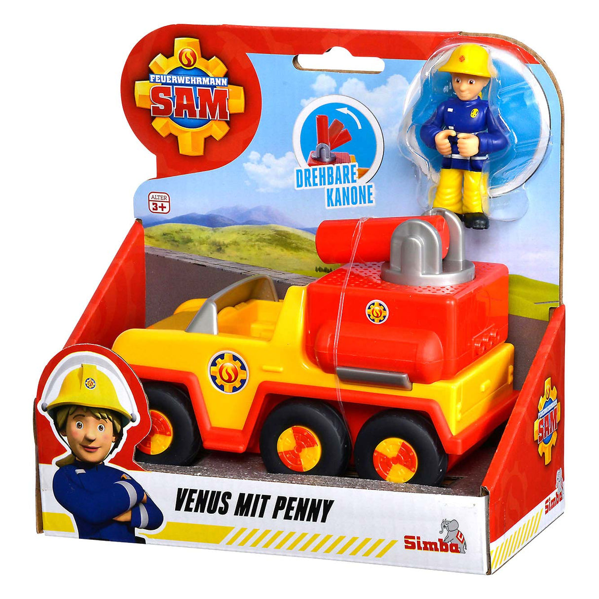 Tamion de pompiers de Simba Fireman Sam Vénus avec une silhouette Jenny