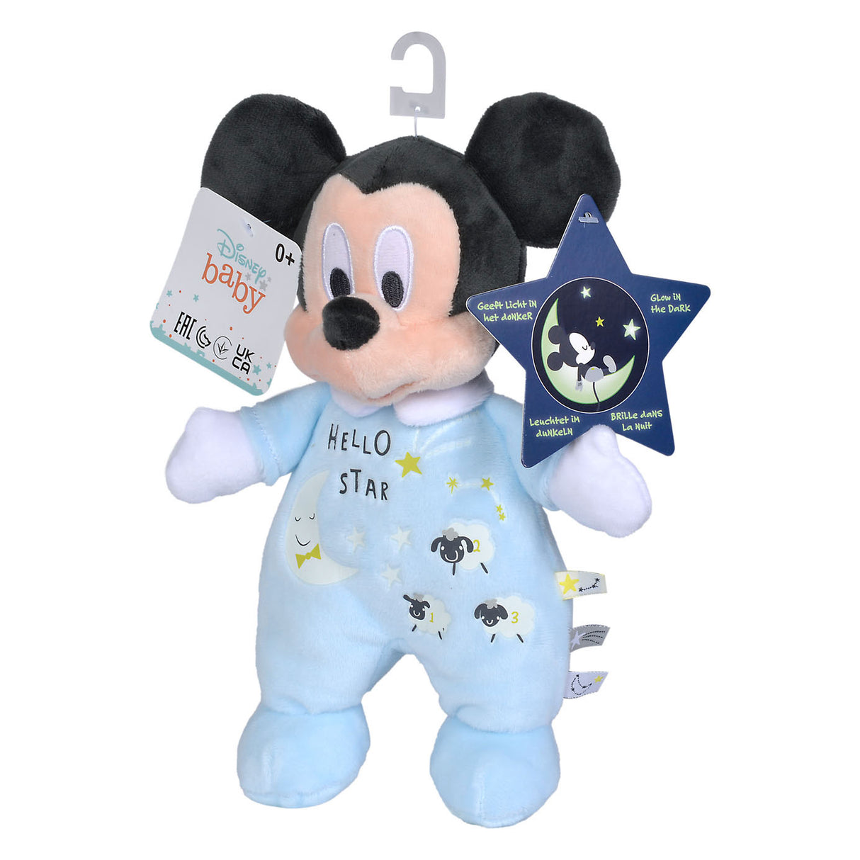 Simba disney knuffel pluche mickey mouse starry night, 25cm