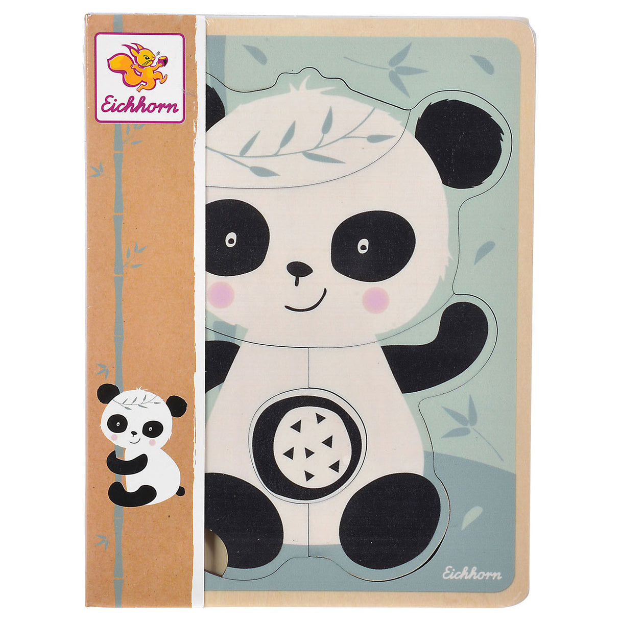 Eichhorn houten form Puzzle panda 5st.