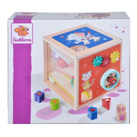 Eichhorn Houten Activity Box z oblikami