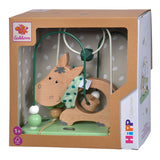 Jouet de motricité en bois Eichhorn - Âne - spirale colorée pour bébé.