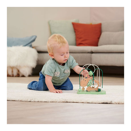 Jouet de motricité en bois Eichhorn - Âne - spirale colorée pour bébé.