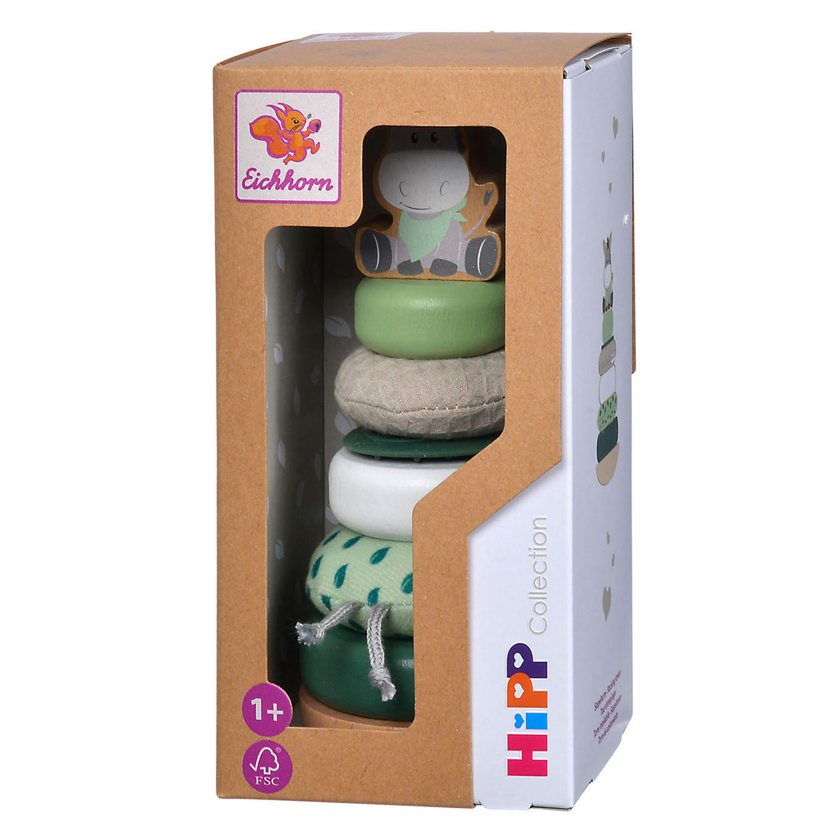 Eichhorn Baby Hippapp Stacking Tower Ezel