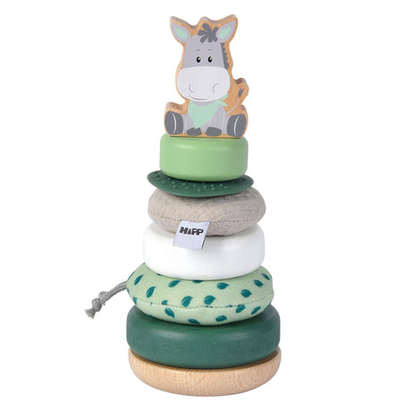 Eichhorn tour empilable en bois âne - jouets éducatifs pour bébé fsc.
