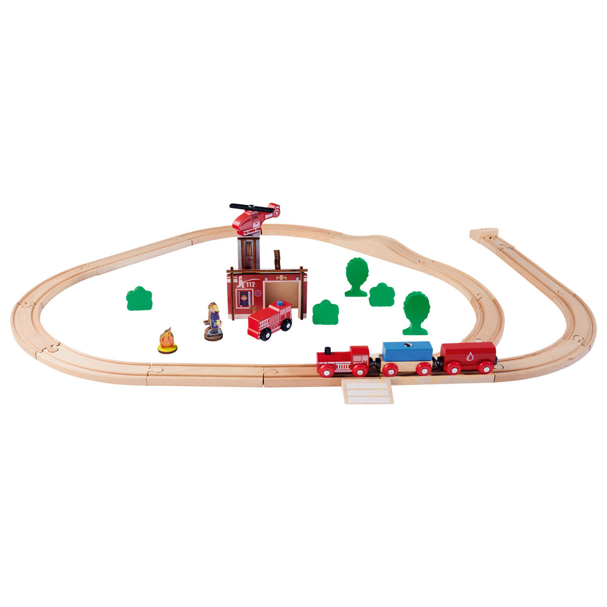 Eichhorn train track with bridge play set, 33dlg.