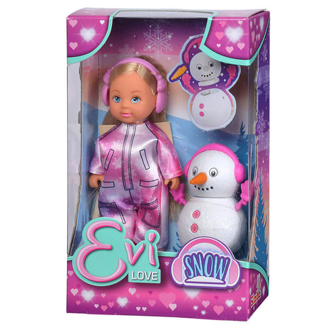 Evi love mini pop avec un bonhomme de neige