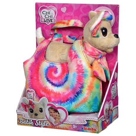 Simba chi chi love chiot peluche en sac style batik