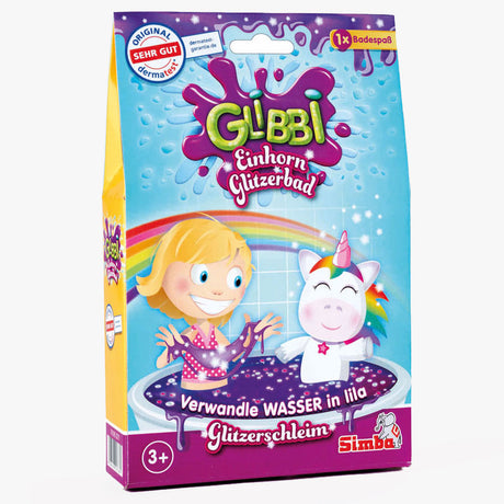Bain à paillettes licorne Glibbi