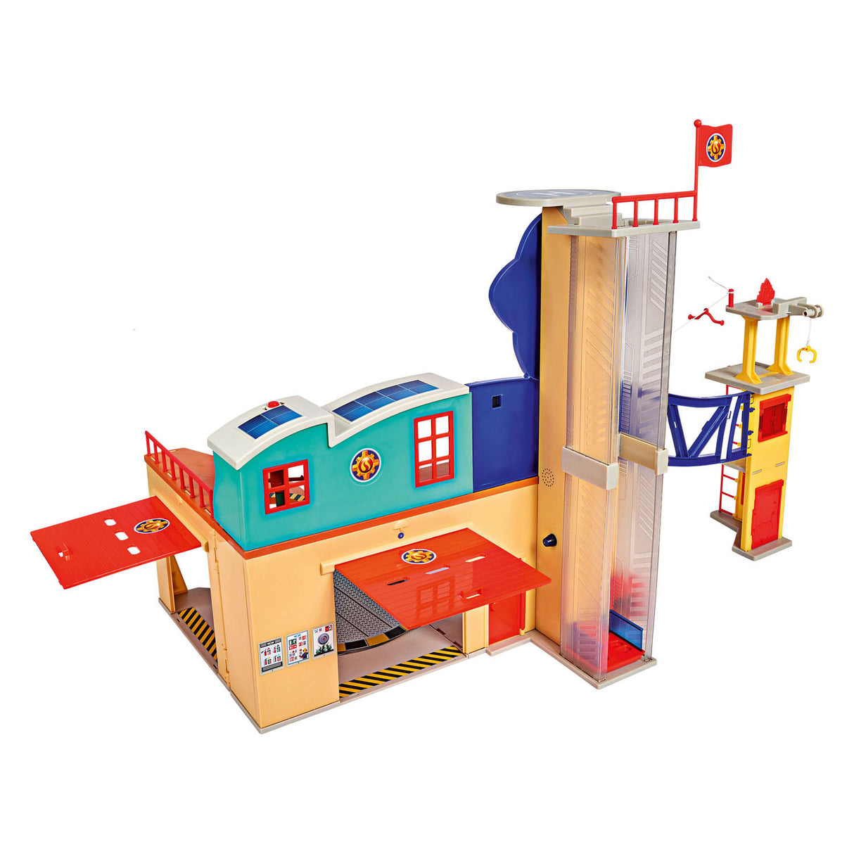 Simba pompier sam caserne de pompiers xxl ensemble de jouets avec lumière et son.