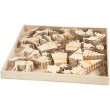 Ornements Creativ Company, taille 7-9 cm, épaisseur 4 mm, 90 pièces 1 boîte