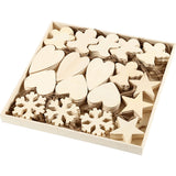 Ornements Creativ Company, taille 9-11 cm, épaisseur 4 mm, 90 pièces 1 boîte
