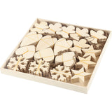Ornements Creativ Company, taille 9-11 cm, épaisseur 4 mm, 90 pièces 1 boîte