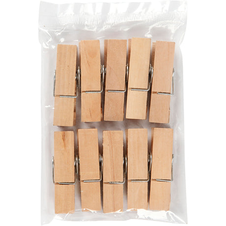Pinces à linge en bois Creativ company 7cm, 10 pcs.