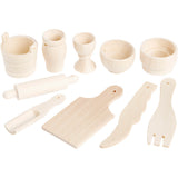 Creativ Company Ustensiles de cuisine en bois divers, 10e.