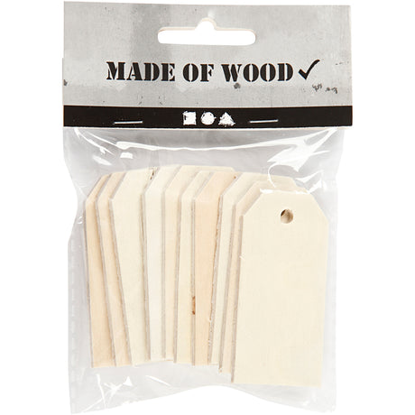 Étiquettes en bois Creativ company, 10 pcs.