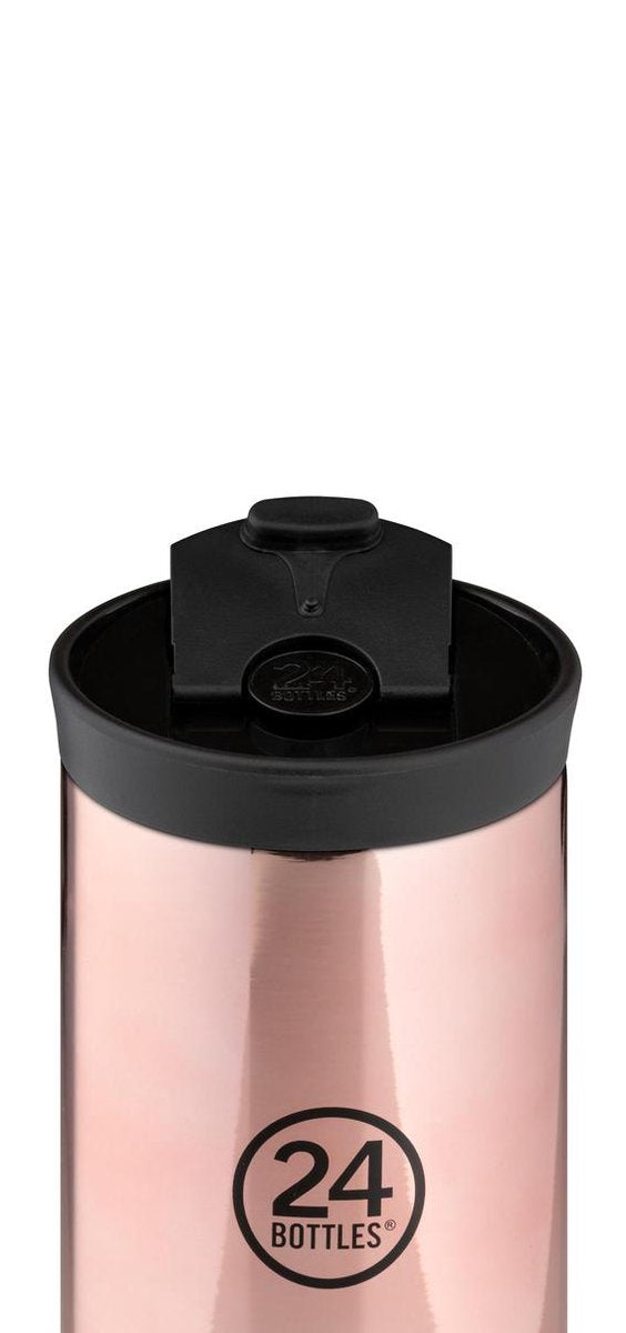 Gobelet de voyage 24 bouteilles capacité 350 ml - or rose